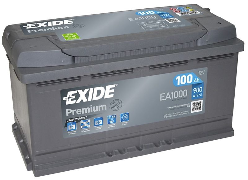 AKUMULATOR EXIDE PREMIUM 100Ah 900A EA1000