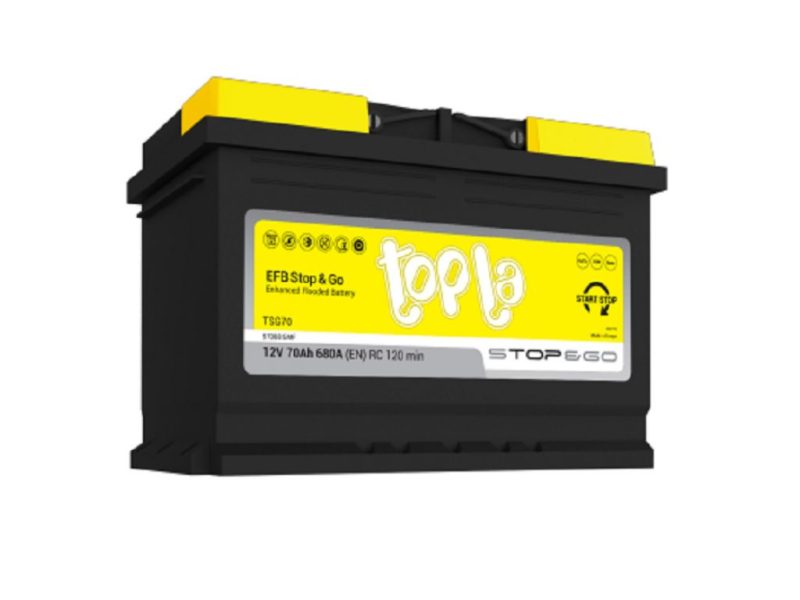 AKUMULATOR TOPLA EFB 70Ah D+ 750A Start-Stop