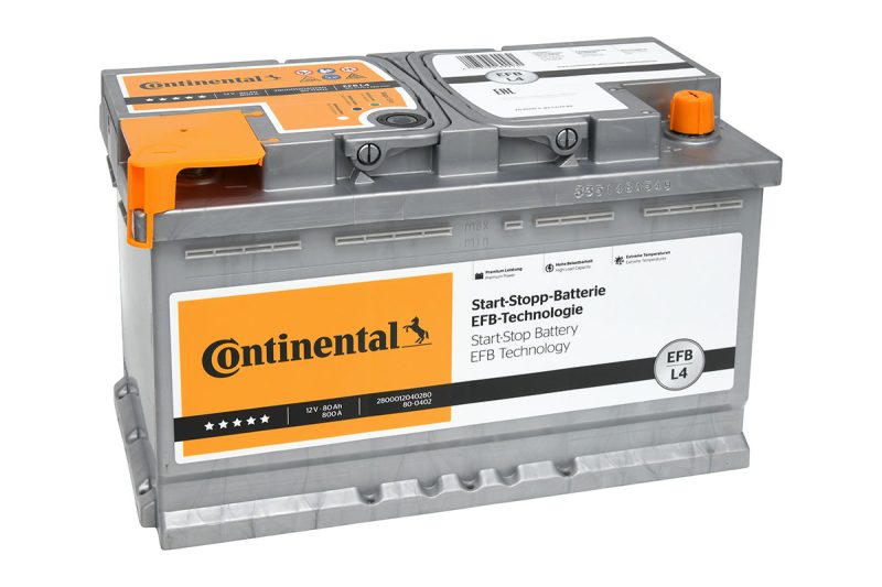 Akumulator Continental EFB Start-Stop 80AH-800A D+