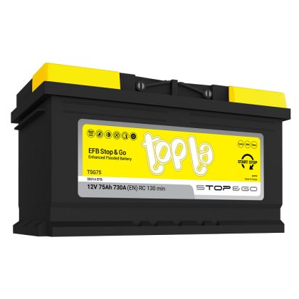 Akumulator TOPLA EFB Start-Stop 75AH D+